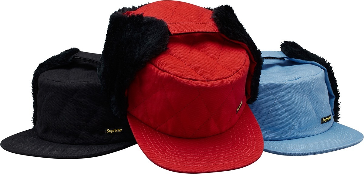 Quilted Pillbox Earflap Cap
